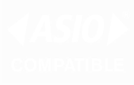 ASIO Compatible logo. ASIO is a registered trademark of Steinberg Media Technologies GmbH.