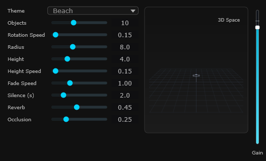 Ambient — generative texture instrument UI